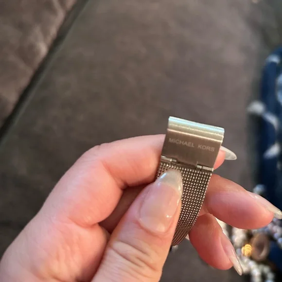 michael kors mk3367 darci silver mesh s/steel crystal pave ladies classic watch - Picture 4 of 6